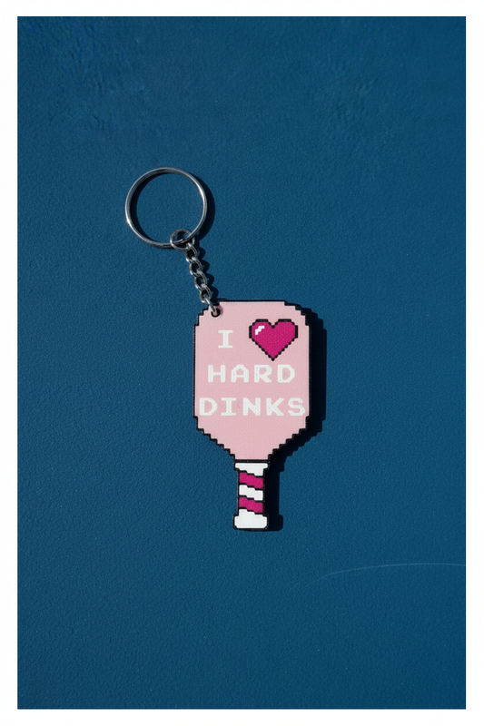 Keychain - PB Paddle - I Love Hard Dinks - Wholesale