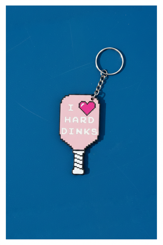 Keychain - PB Paddle - I Love Hard Dinks - Wholesale