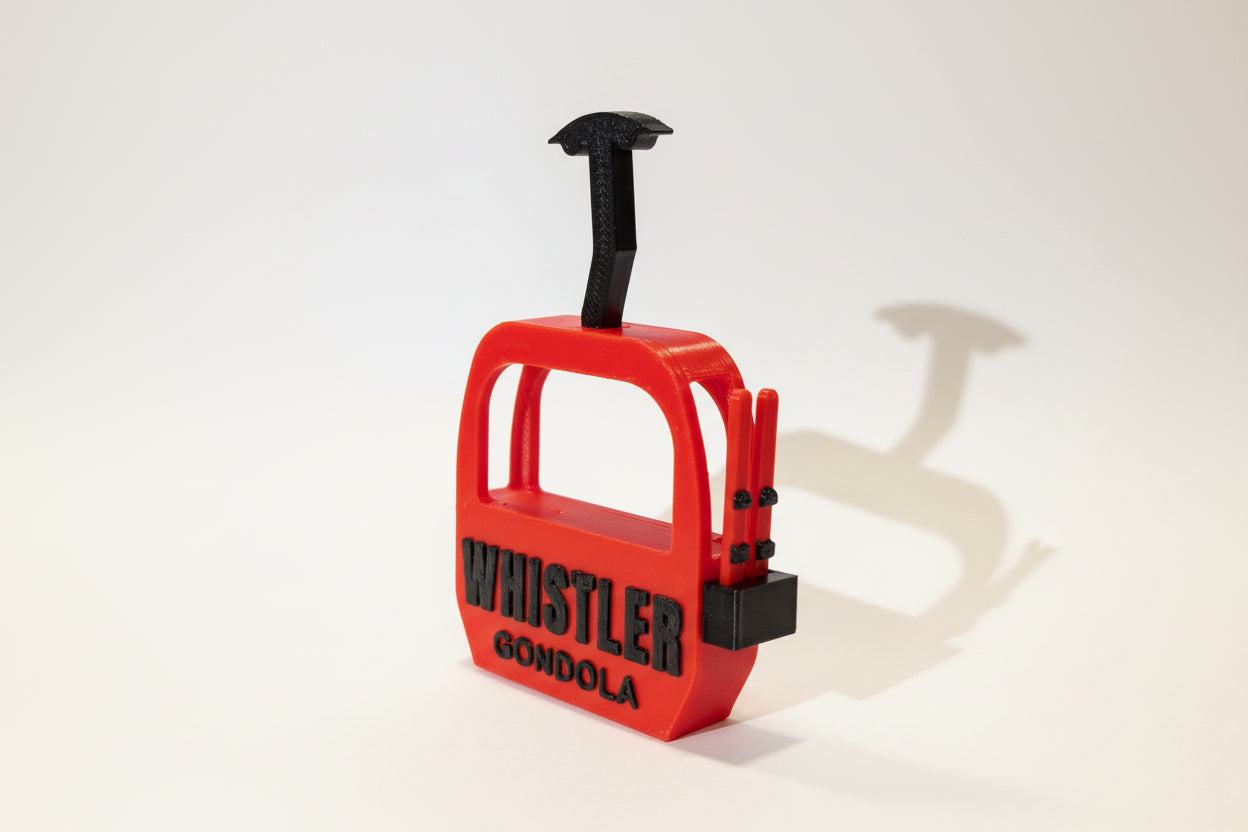 Whistler Gondola with Skis Magnet