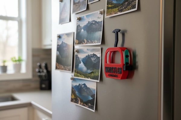 Whistler - Gondola Canada With Snowboard Magnet