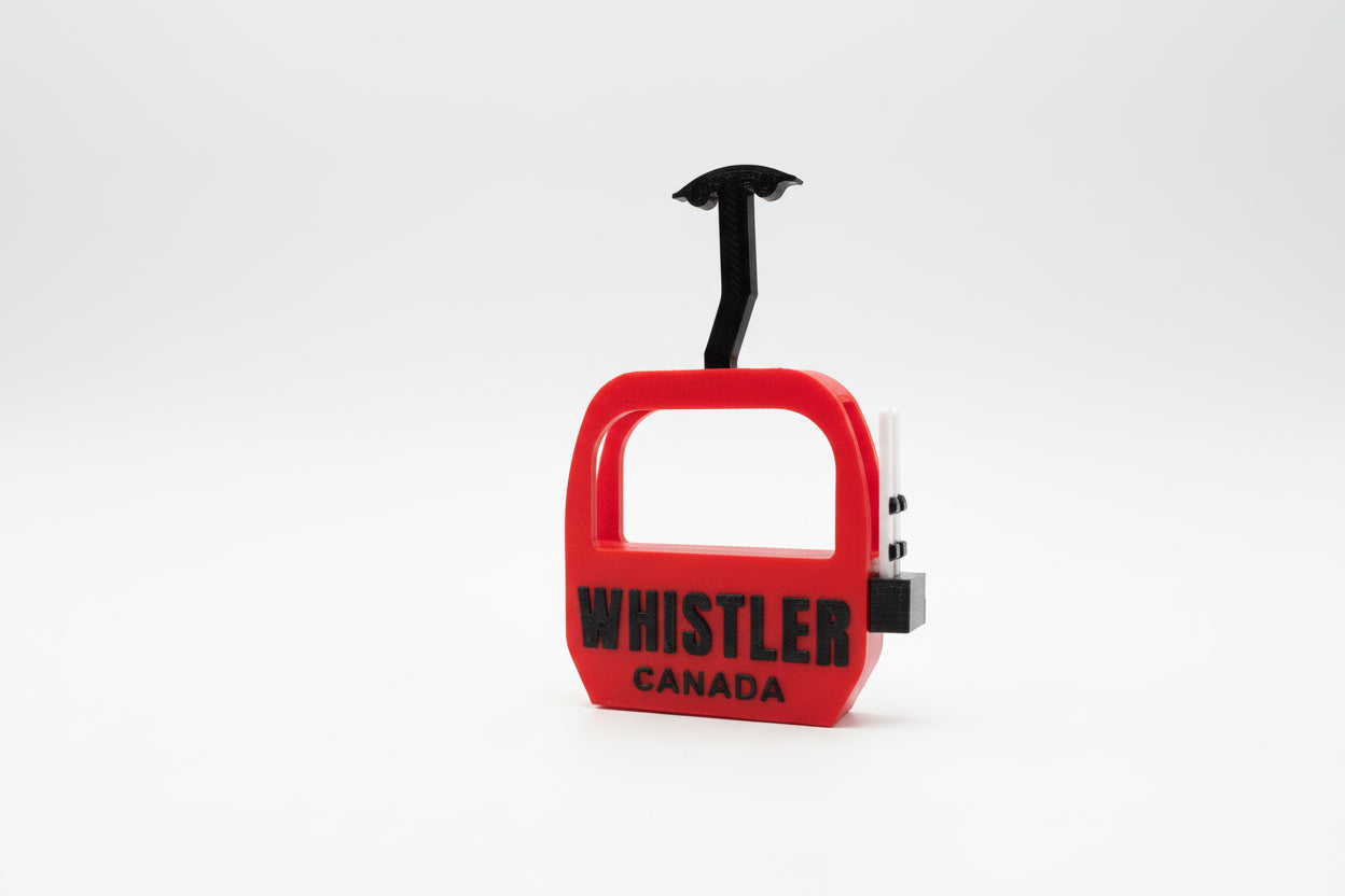 Whistler Gondola Canada with Skis Magnet