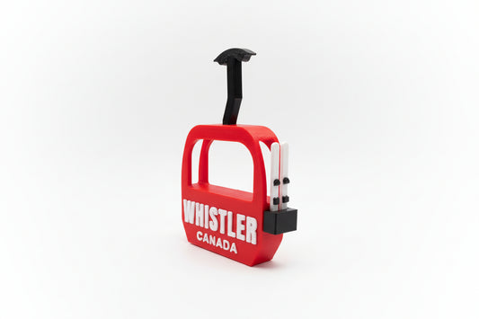 Whistler Gondola Canada with Skis Magnet