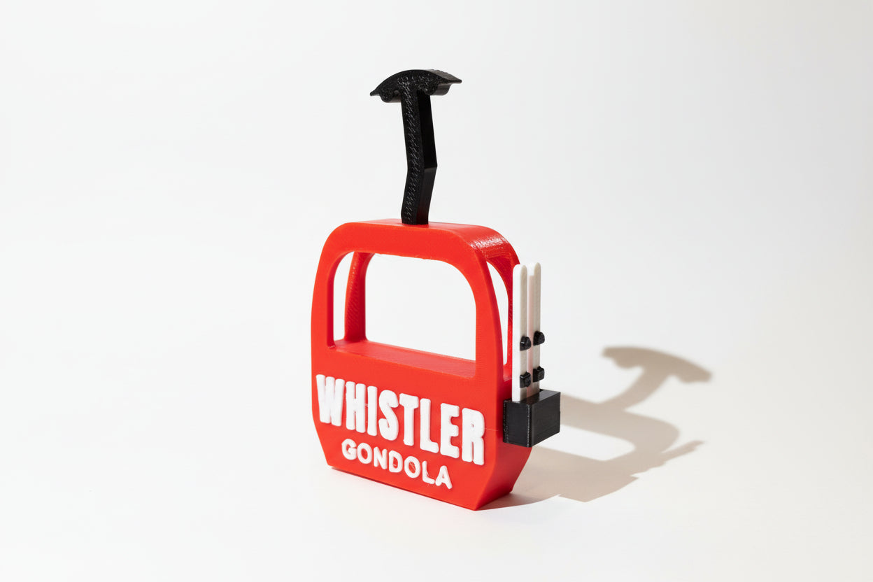 Whistler Gondola with Skis Magnet