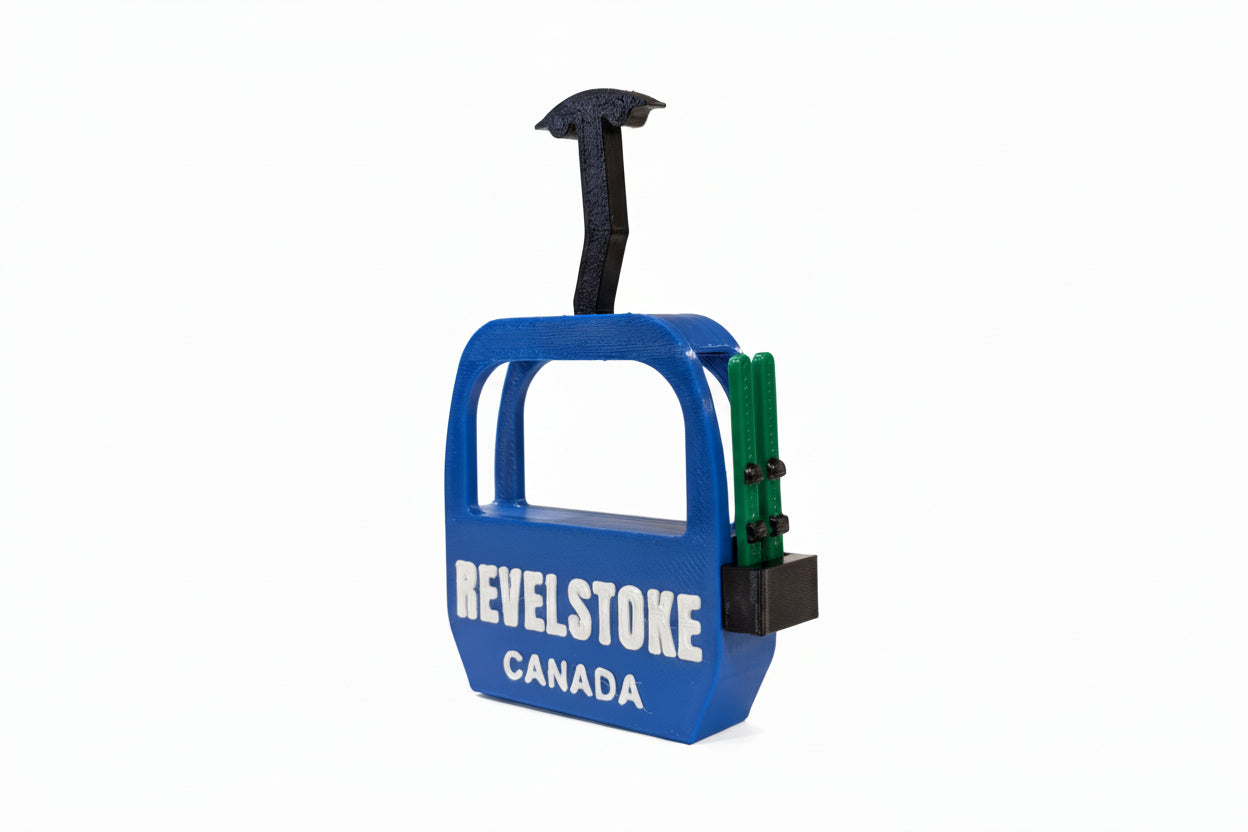 Revelstoke Gondola Canada with Skis Magnet - Wholesale