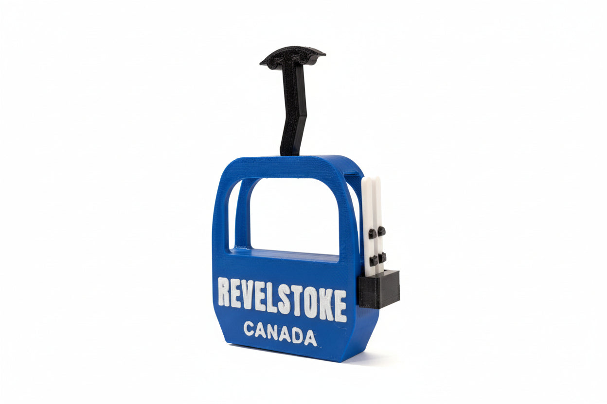 Revelstoke Gondola Canada with Skis Magnet - Wholesale