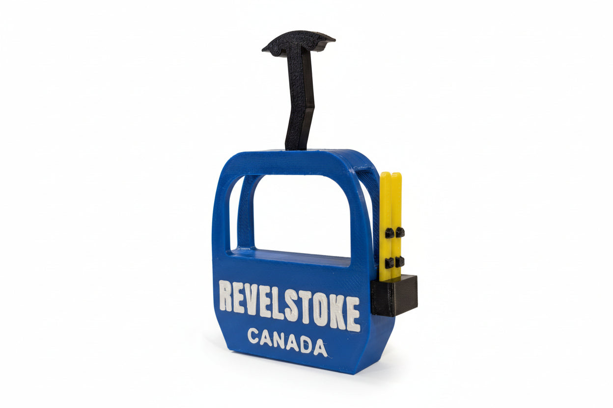 Revelstoke Gondola Canada with Skis Magnet - Wholesale