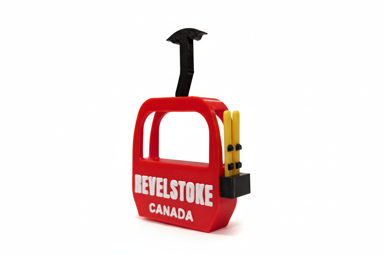 Revelstoke Gondola Canada with Skis Magnet - Wholesale