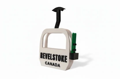Revelstoke Gondola Canada with Skis Magnet