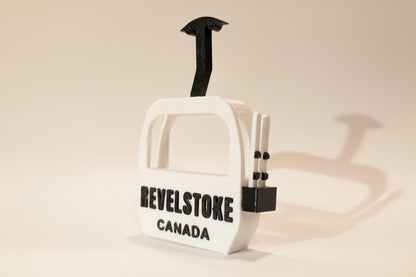 Revelstoke Gondola Canada with Skis Magnet