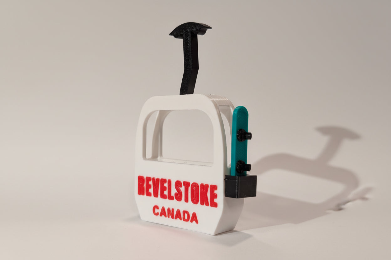 Revelstoke Gondola Canada with Snowboard Magnet