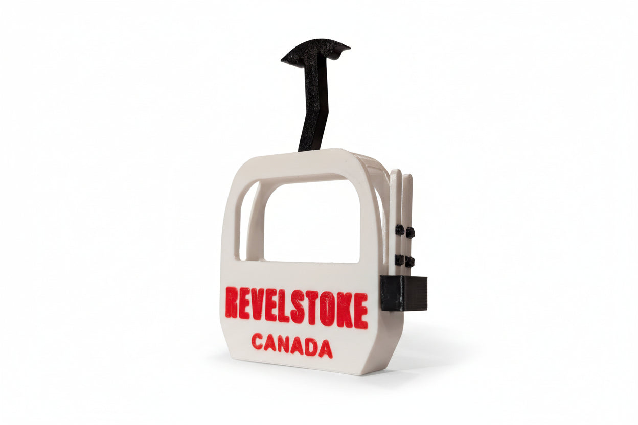 Revelstoke Gondola Canada with Skis Magnet