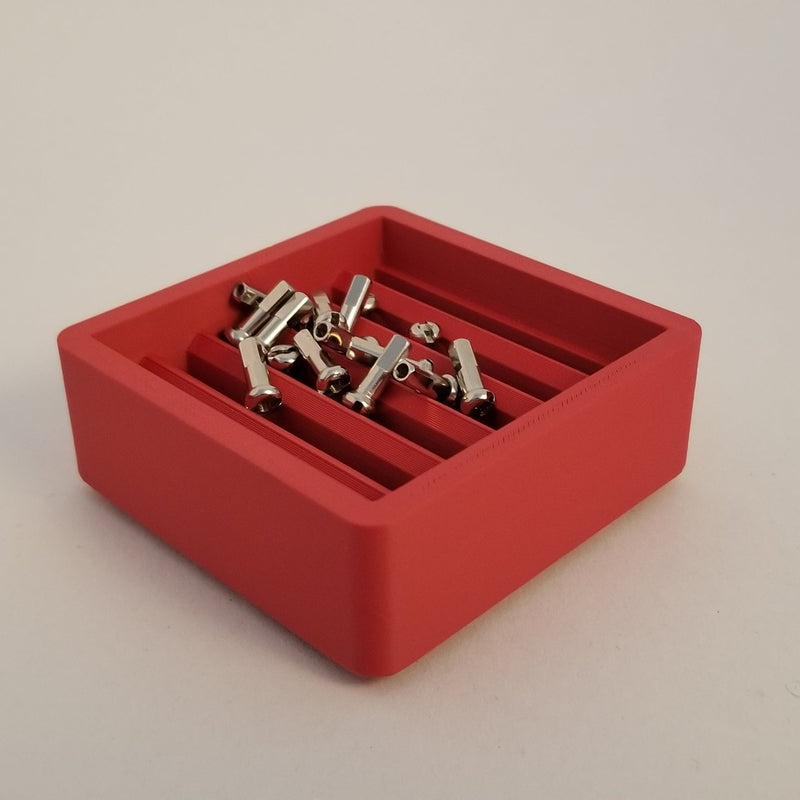 shuffle tray for spoke nipples