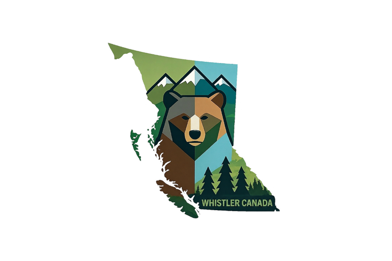 Sticker - BC Bear Whistler - Wholesale