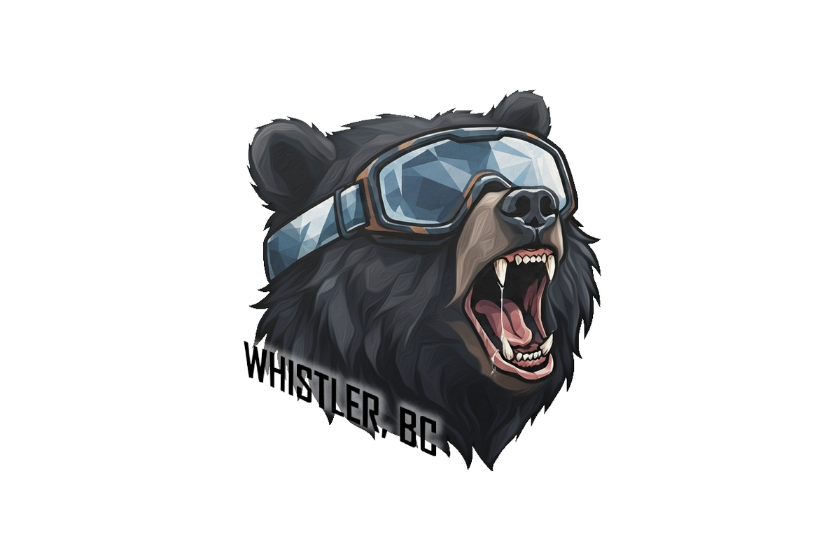 Sticker - Bear Wearing Goggles - Whistler - Wholesale