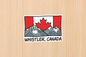 Sticker - Canadian Flag Whistler