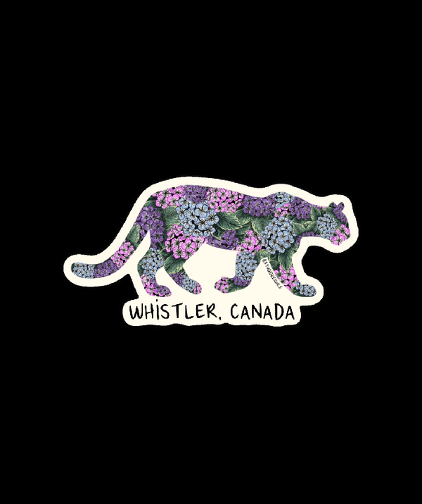 Sticker - Flower Cougar