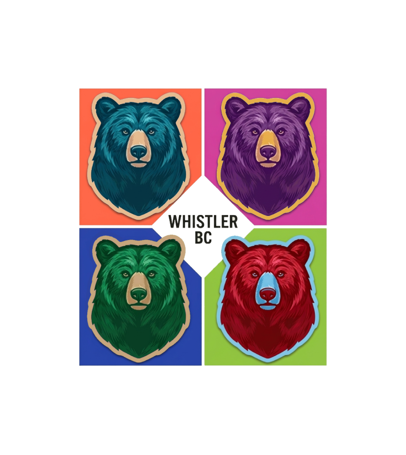 Sticker - Four Bears Whistler - Wholesale