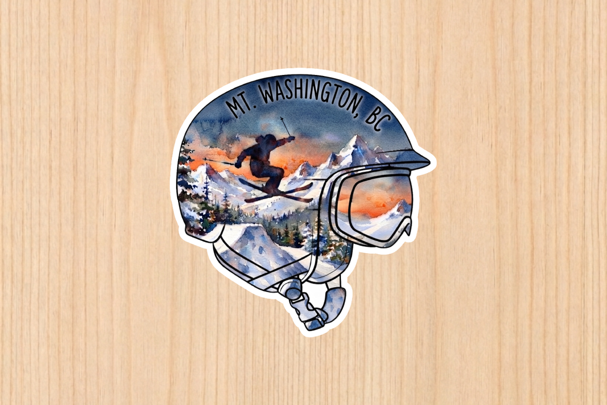 Sticker - Helmet - Skier - Mt. Washington - Wholesale