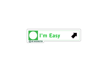 Sticker - I'm Easy - Mt Washington - Wholesale