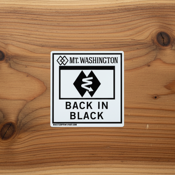 Sticker - Back in Black - Wholesale