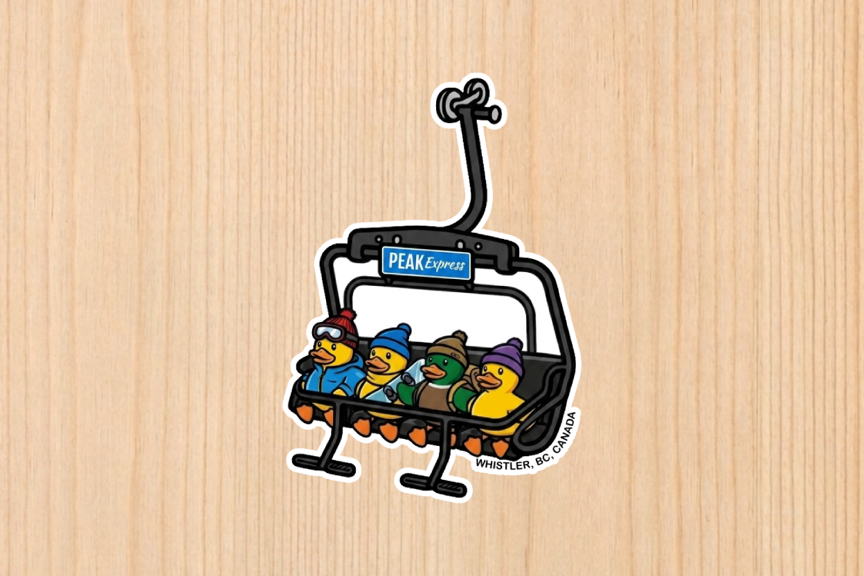 Sticker - Peak Express Ducks - Wholesale