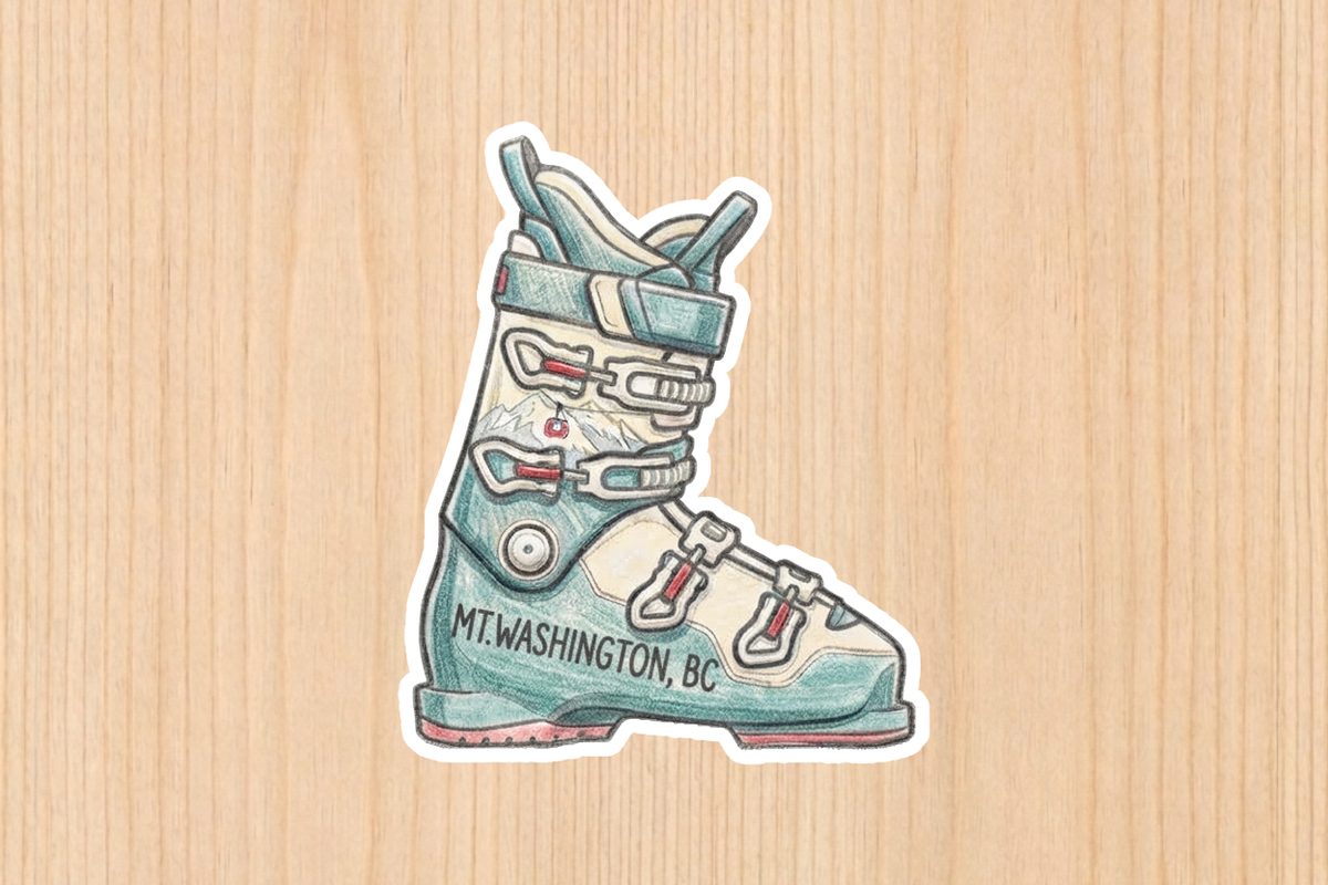 Sticker - Ski Boot - Mt. Washington - Wholesale