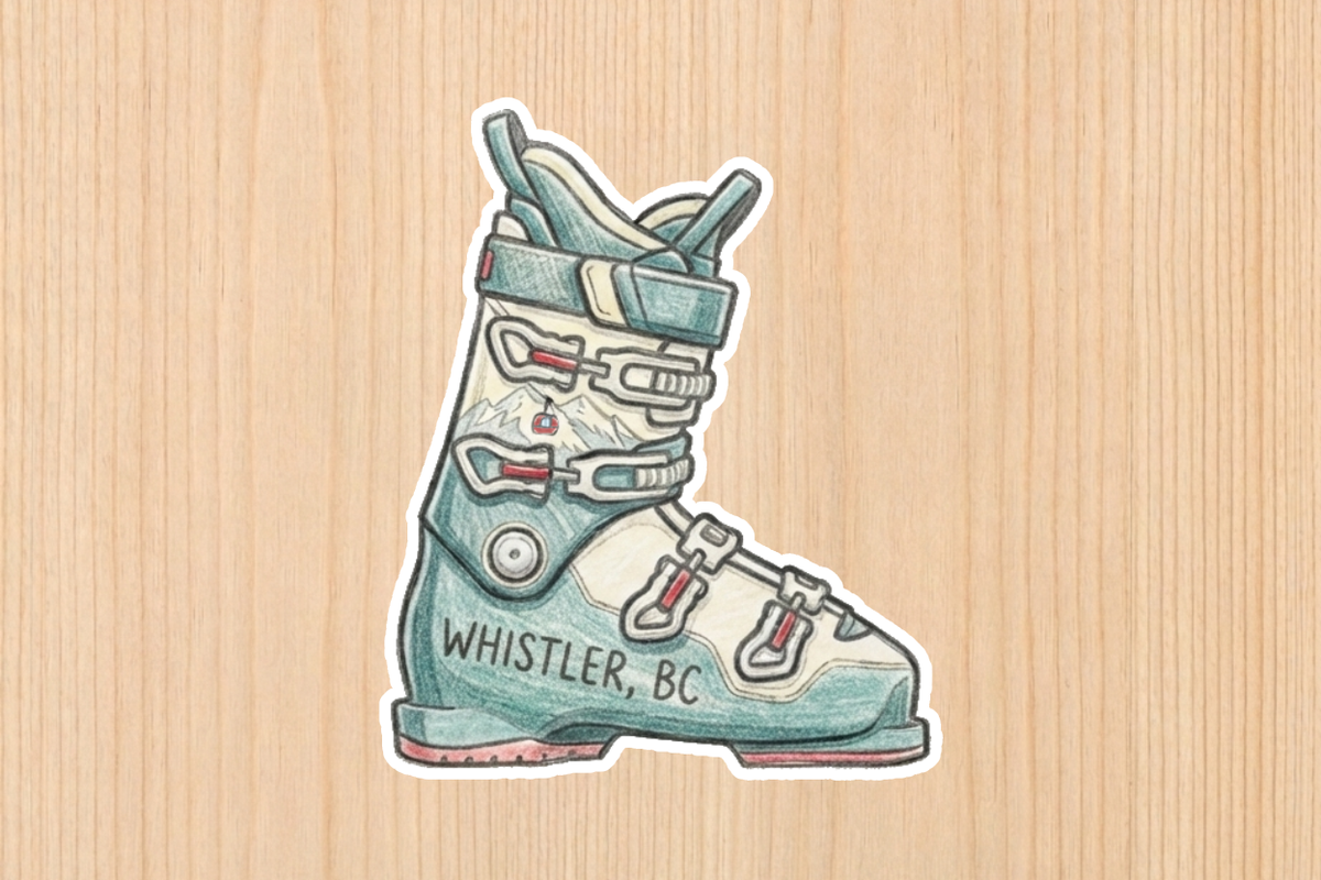 Sticker - Ski Boot - Whistler - Wholesale