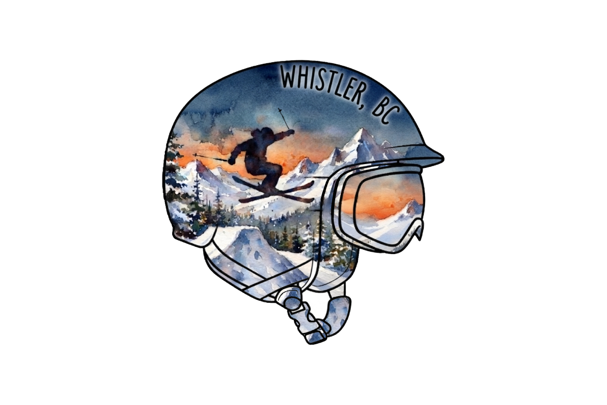 Sticker - Helmet - Skier - Whistler - Wholesale