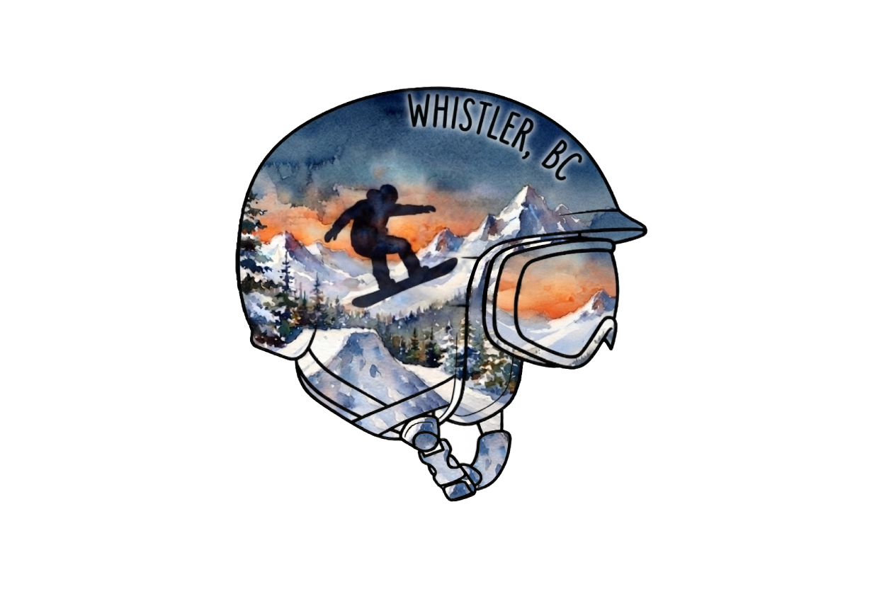 Sticker - Helmet - Snowboarder - Whistler - Wholesale