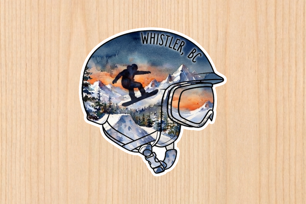 Sticker - Helmet - Snowboarder - Whistler