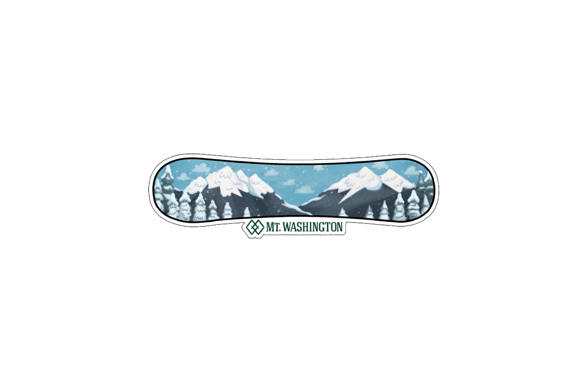Sticker - Snowboard - Mt Washington - Wholesale