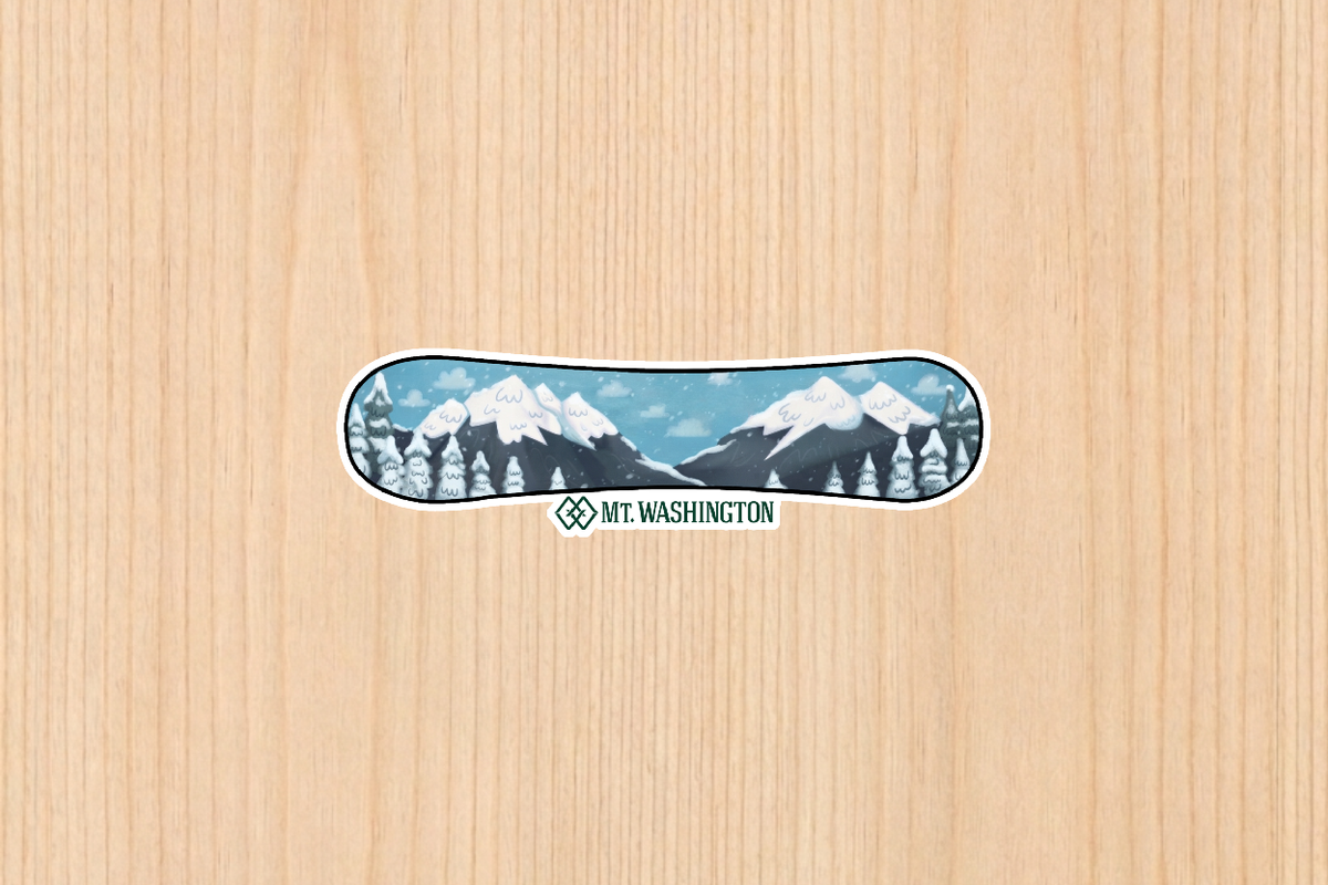 Sticker - Snowboard - Mt Washington - Wholesale