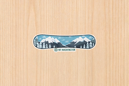 Sticker - Snowboard - Mt Washington - Wholesale