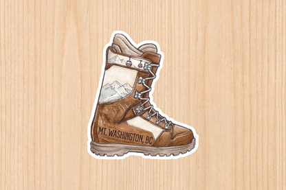 Sticker - Snowboard Boot - Mt. Washington - Wholesale