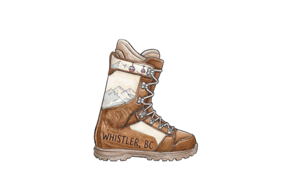 Sticker - Snowboard Boot - Whistler - Wholesale