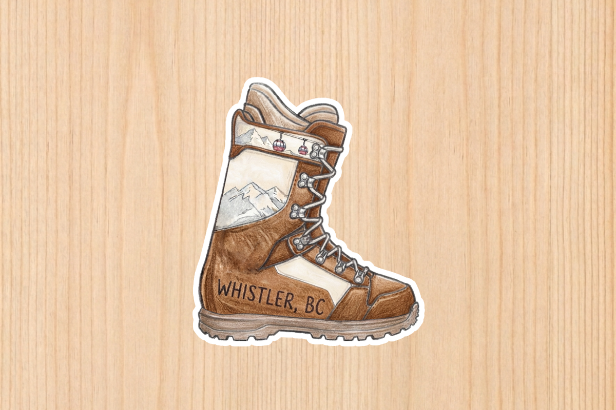 Sticker - Snowboard Boot - Whistler - Wholesale