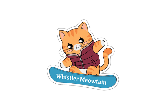 Sticker - Snowboard Cat - Wholesale