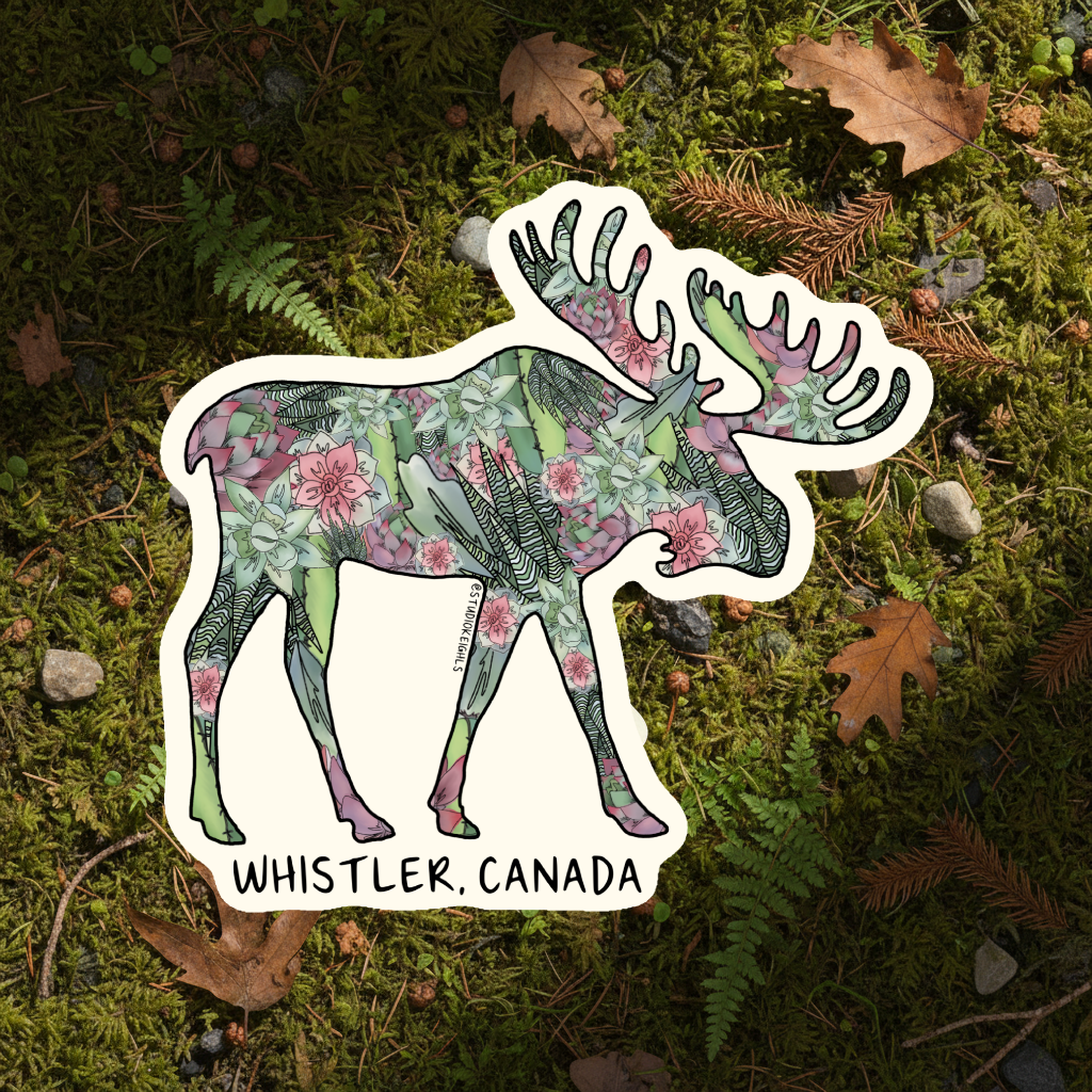 Sticker - Succulent Moose - Wholesale