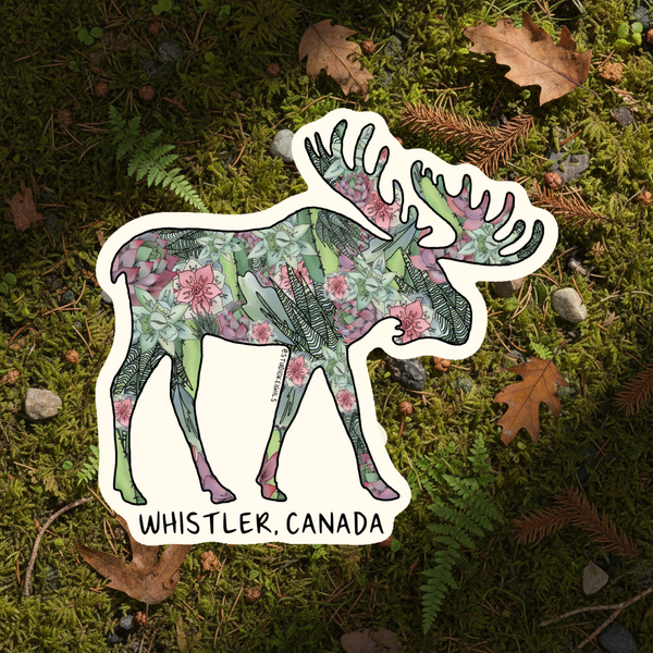 Sticker - Succulent Moose - Whistler
