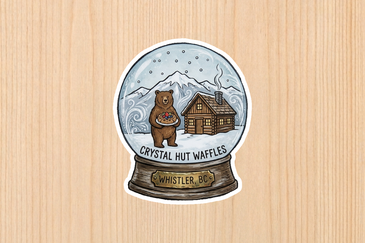 Sticker - Waffle Bear - Wholesale