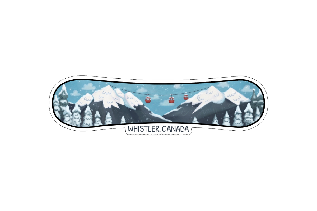 Sticker - Snowboard - Whistler - Wholesale