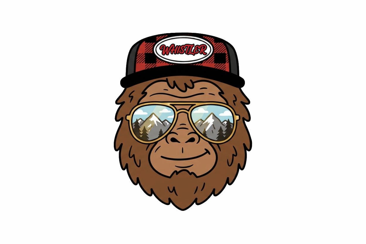 Sticker - Sasquatch Face - Whistler - Wholesale