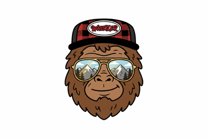 Sticker - Sasquatch Face - Whistler - Wholesale