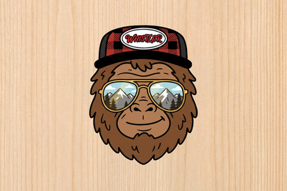 Sticker - Sasquatch Face - Whistler - Wholesale