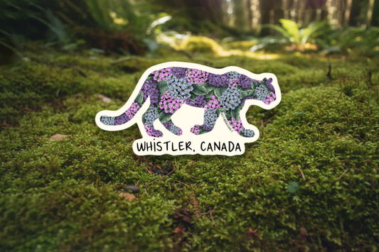 Sticker - Flower Cougar
