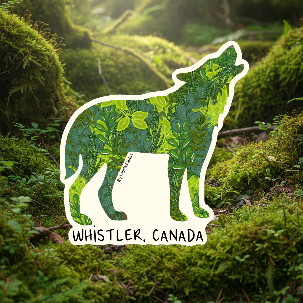 Sticker - Fern Wolf - Wholesale