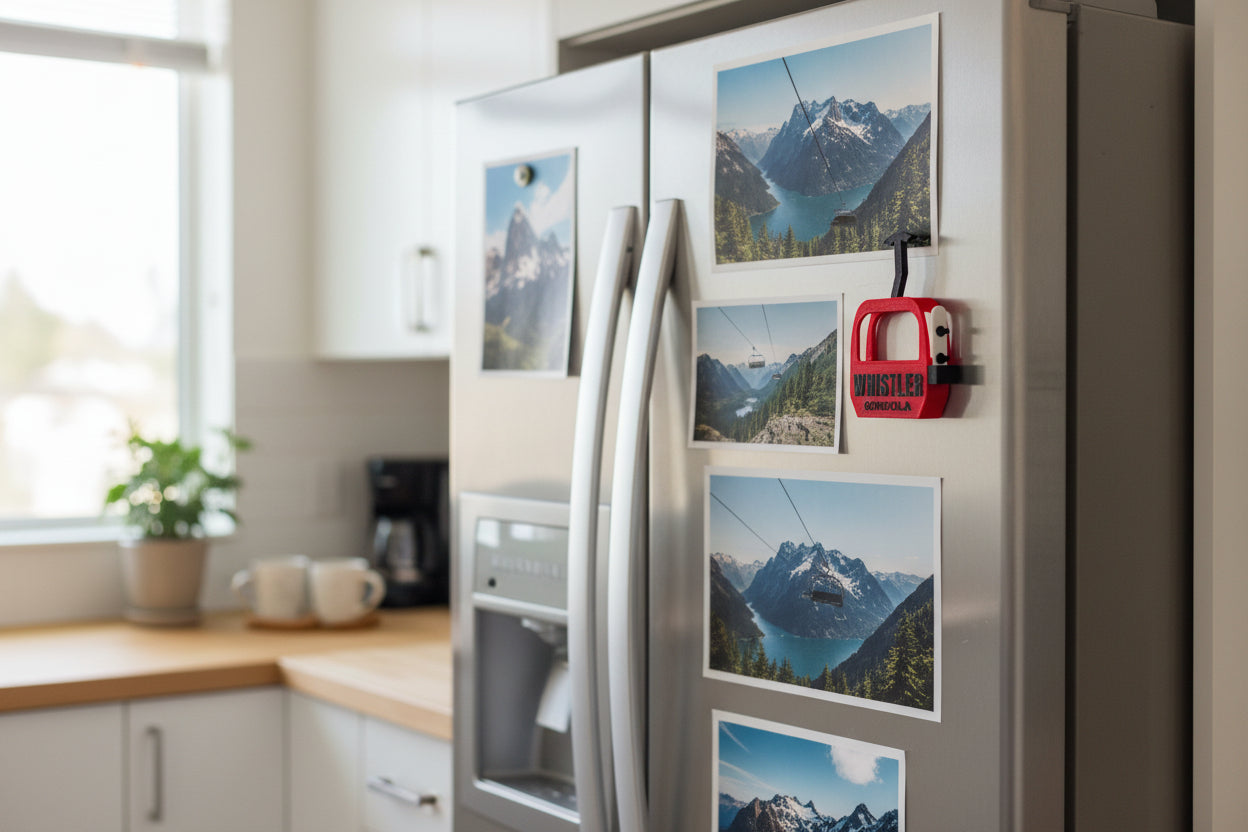 Whistler Gondola with Snowboard Magnet