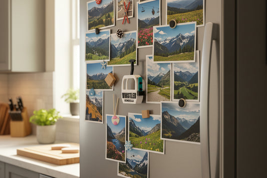 Whistler Gondola with Snowboard Magnet