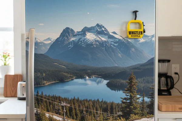 Whistler Gondola with Snowboard Magnet