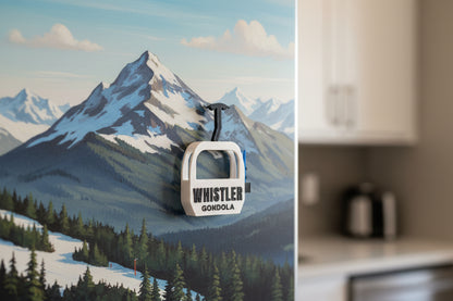 Whistler Gondola with Skis Magnet